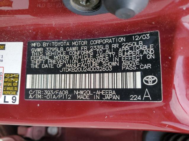 Photo 11 VIN: JTDKB20U240032603 - TOYOTA PRIUS 