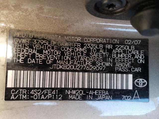 Photo 12 VIN: JTDKB20U277629097 - TOYOTA PRIUS 