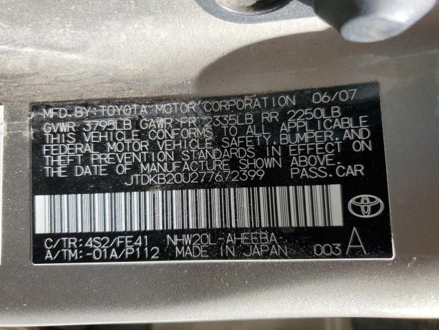 Photo 11 VIN: JTDKB20U277672399 - TOYOTA PRIUS 