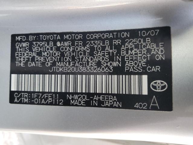 Photo 12 VIN: JTDKB20U383326063 - TOYOTA PRIUS 