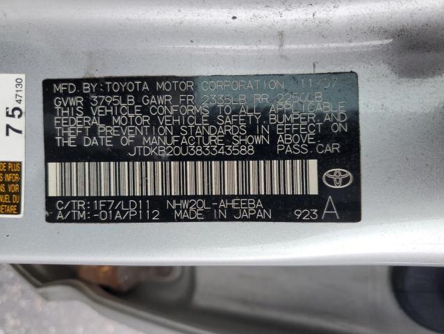 Photo 11 VIN: JTDKB20U383343588 - TOYOTA PRIUS 