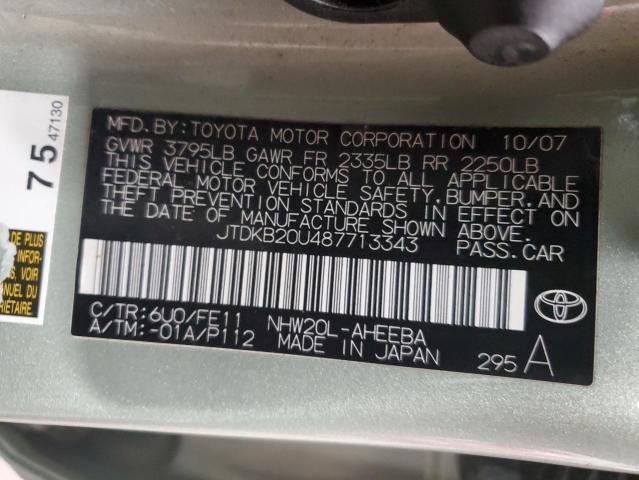 Photo 11 VIN: JTDKB20U487713343 - TOYOTA PRIUS 