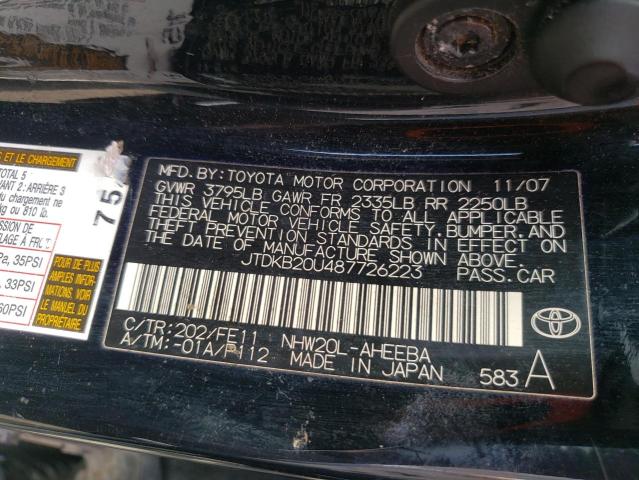 Photo 11 VIN: JTDKB20U487726223 - TOYOTA PRIUS 