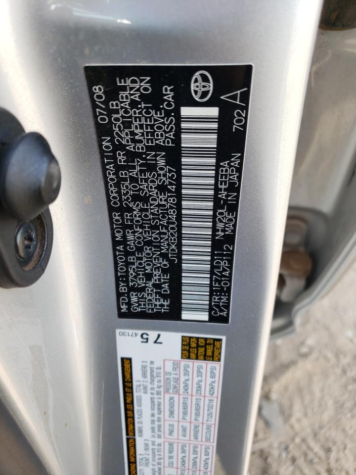 Photo 11 VIN: JTDKB20U487814737 - TOYOTA PRIUS 