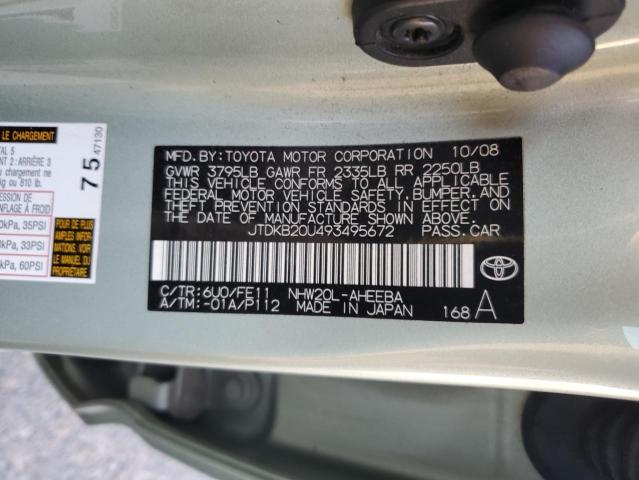 Photo 12 VIN: JTDKB20U493495672 - TOYOTA PRIUS 