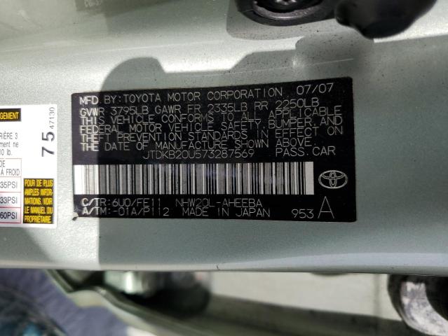 Photo 12 VIN: JTDKB20U573287569 - TOYOTA PRIUS 