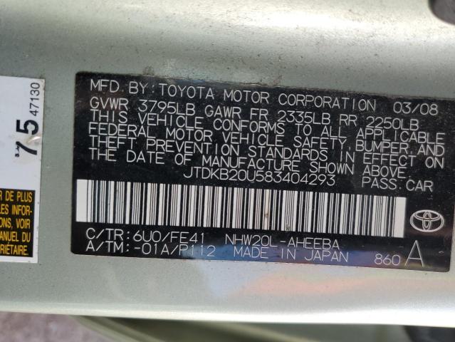 Photo 11 VIN: JTDKB20U583404293 - TOYOTA PRIUS 