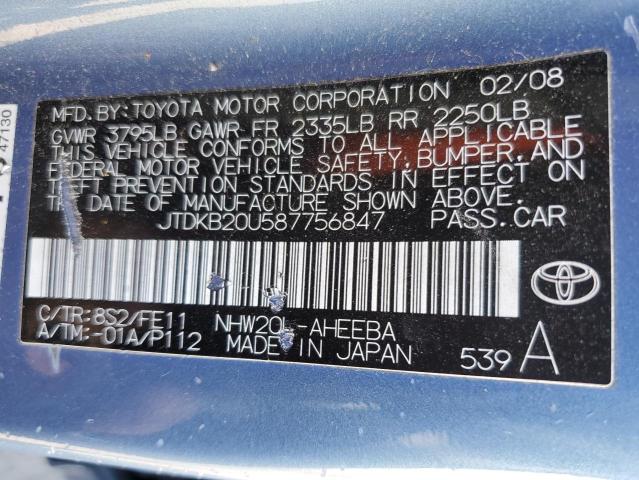 Photo 11 VIN: JTDKB20U587756847 - TOYOTA PRIUS 