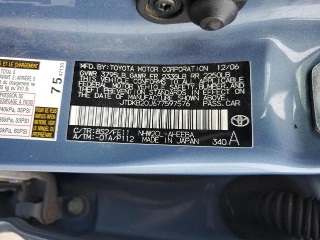 Photo 12 VIN: JTDKB20U677597576 - TOYOTA PRIUS 