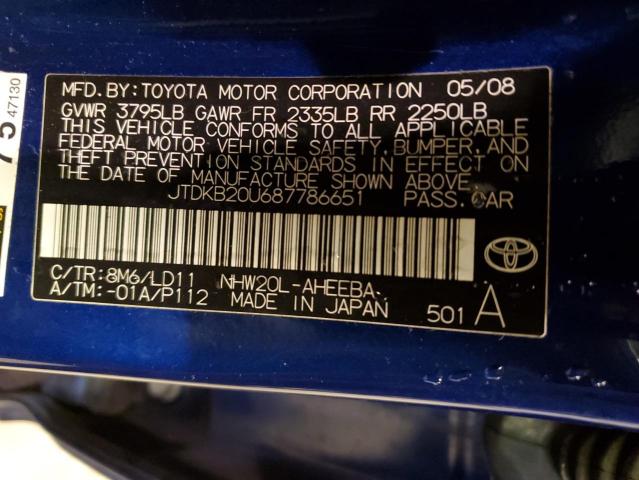 Photo 11 VIN: JTDKB20U687786651 - TOYOTA PRIUS 