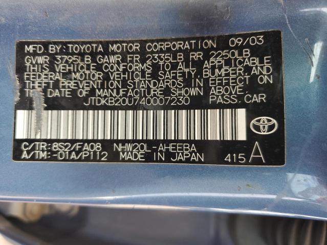 Photo 11 VIN: JTDKB20U740007230 - TOYOTA PRIUS 