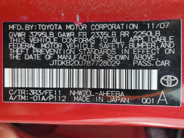 Photo 11 VIN: JTDKB20U787728029 - TOYOTA PRIUS 