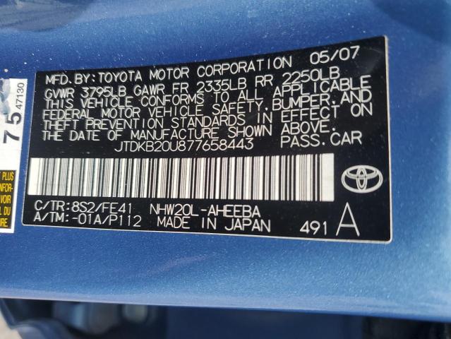 Photo 11 VIN: JTDKB20U877658443 - TOYOTA PRIUS 