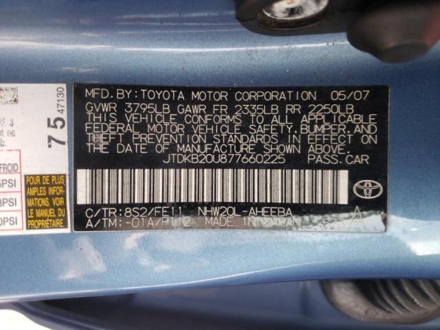 Photo 9 VIN: JTDKB20U877660225 - TOYOTA PRIUS 