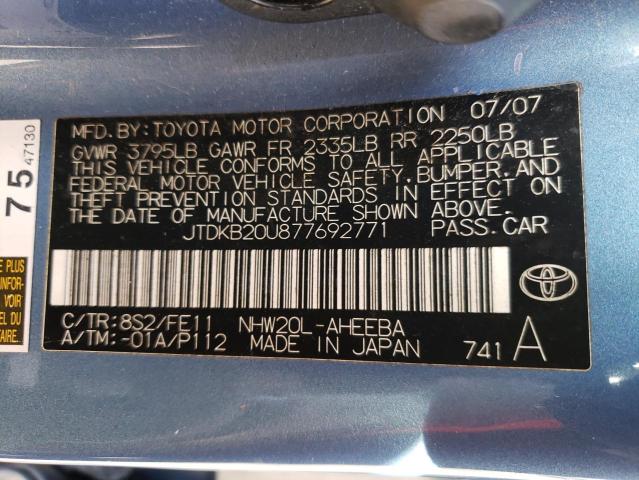 Photo 11 VIN: JTDKB20U877692771 - TOYOTA PRIUS 