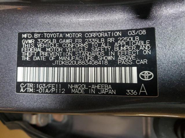 Photo 11 VIN: JTDKB20U883408418 - TOYOTA PRIUS 