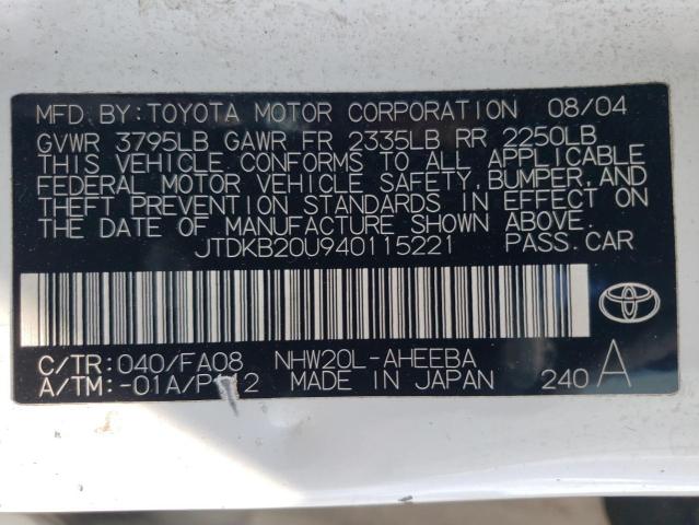 Photo 11 VIN: JTDKB20U940115221 - TOYOTA PRIUS 