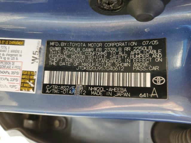 Photo 11 VIN: JTDKB20U957040612 - TOYOTA PRIUS 