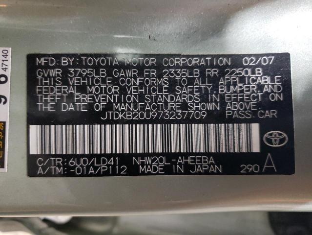 Photo 11 VIN: JTDKB20U973237709 - TOYOTA PRIUS 