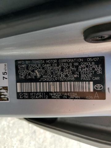 Photo 11 VIN: JTDKB20U973270998 - TOYOTA PRIUS 