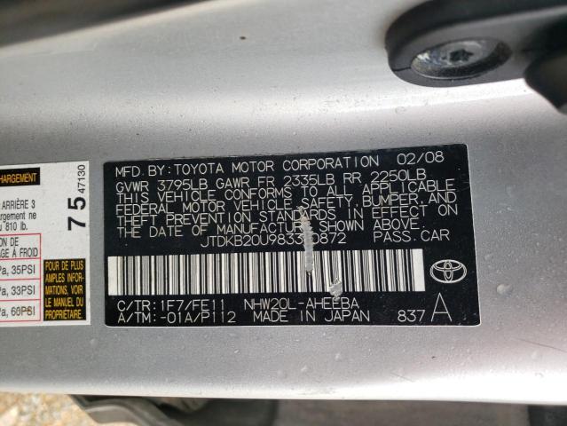 Photo 11 VIN: JTDKB20U983380872 - TOYOTA PRIUS 