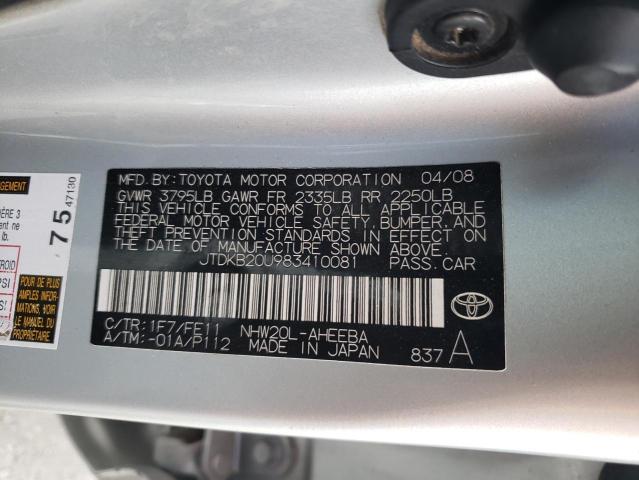 Photo 11 VIN: JTDKB20U983410081 - TOYOTA PRIUS 