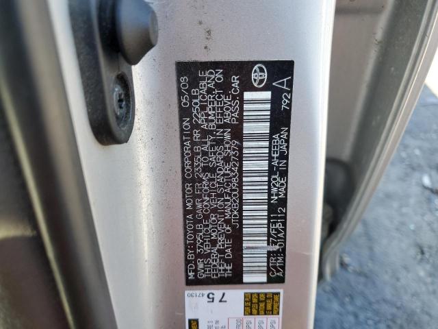 Photo 11 VIN: JTDKB20U983427379 - TOYOTA PRIUS 