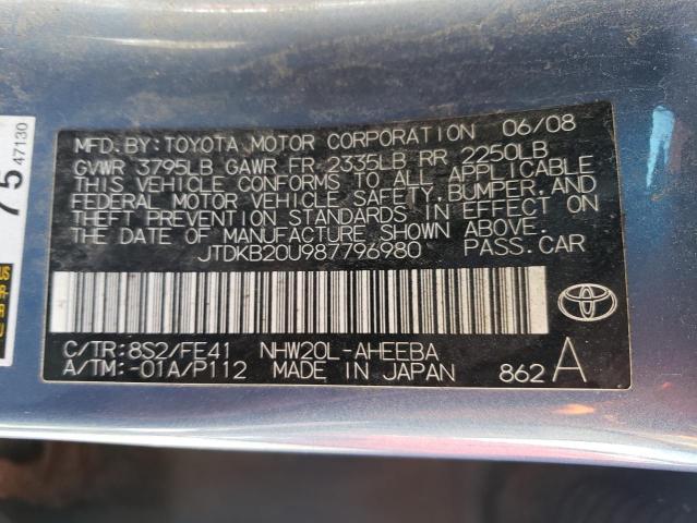 Photo 11 VIN: JTDKB20U987796980 - TOYOTA PRIUS 