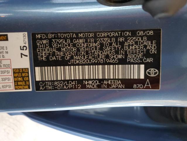 Photo 11 VIN: JTDKB20U997819465 - TOYOTA PRIUS 