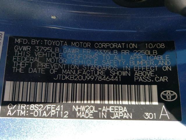 Photo 11 VIN: JTDKB20U997846441 - TOYOTA PRIUS 