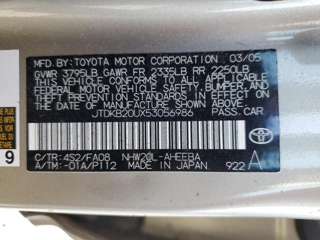 Photo 11 VIN: JTDKB20UX53056986 - TOYOTA PRIUS 