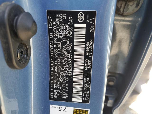 Photo 12 VIN: JTDKB20UX87716358 - TOYOTA PRIUS 