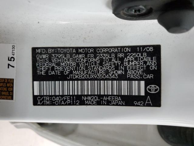 Photo 11 VIN: JTDKB20UX93504343 - TOYOTA PRIUS 