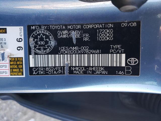 Photo 12 VIN: JTDKB20UX97829681 - TOYOTA PRIUS 