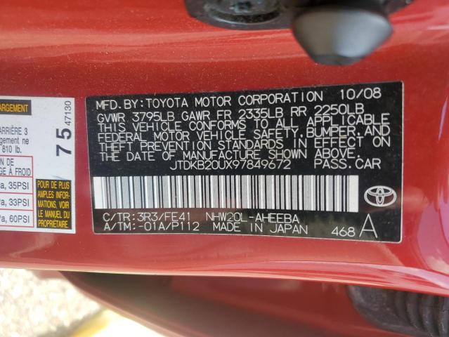 Photo 11 VIN: JTDKB20UX97849672 - TOYOTA PRIUS 