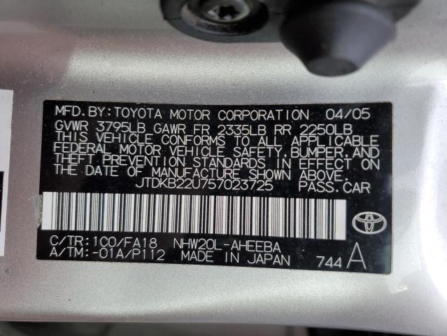 Photo 11 VIN: JTDKB22U757023725 - TOYOTA PRIUS 