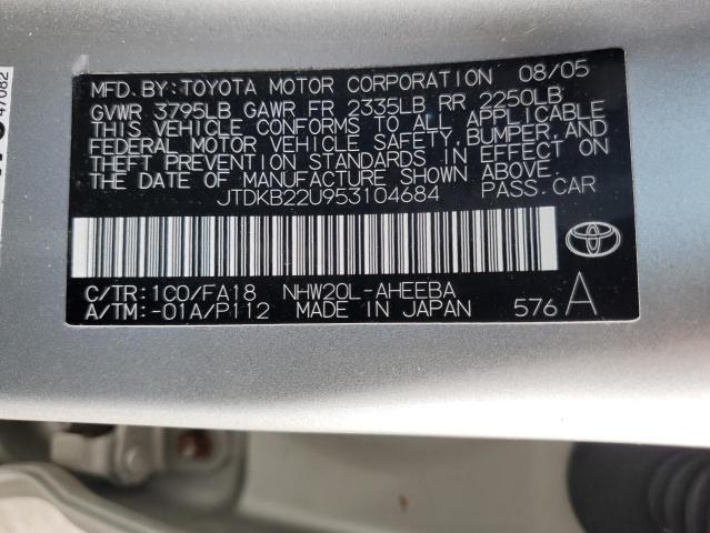 Photo 11 VIN: JTDKB22U953104684 - TOYOTA PRIUS 