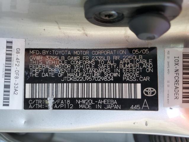 Photo 11 VIN: JTDKB22U957029834 - TOYOTA PRIUS 