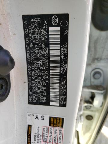 Photo 12 VIN: JTDKBRFU0G3012062 - TOYOTA PRIUS 