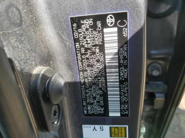 Photo 11 VIN: JTDKBRFU0G3513601 - TOYOTA PRIUS 