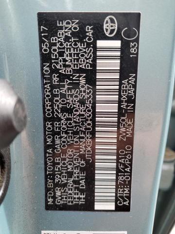 Photo 12 VIN: JTDKBRFU0H3045337 - TOYOTA PRIUS 