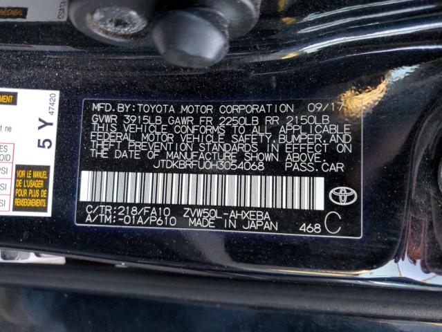 Photo 11 VIN: JTDKBRFU0H3054068 - TOYOTA PRIUS 