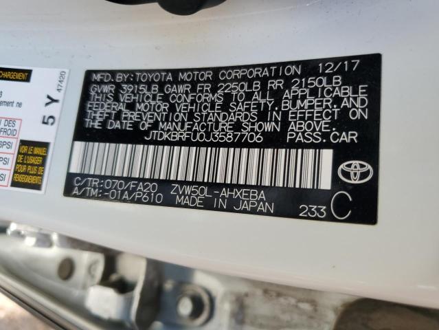 Photo 11 VIN: JTDKBRFU0J3587706 - TOYOTA PRIUS 