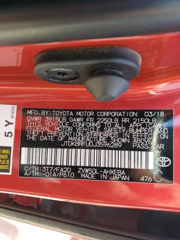 Photo 12 VIN: JTDKBRFU0J3596289 - TOYOTA PRIUS 