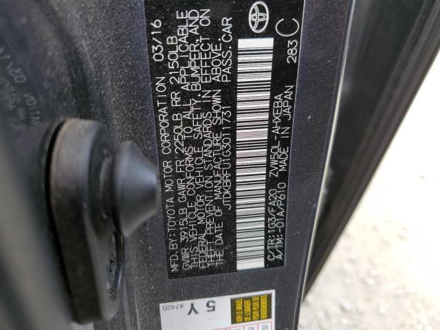 Photo 11 VIN: JTDKBRFU1G3011731 - TOYOTA PRIUS 