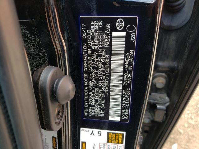 Photo 11 VIN: JTDKBRFU1H3047808 - TOYOTA PRIUS 