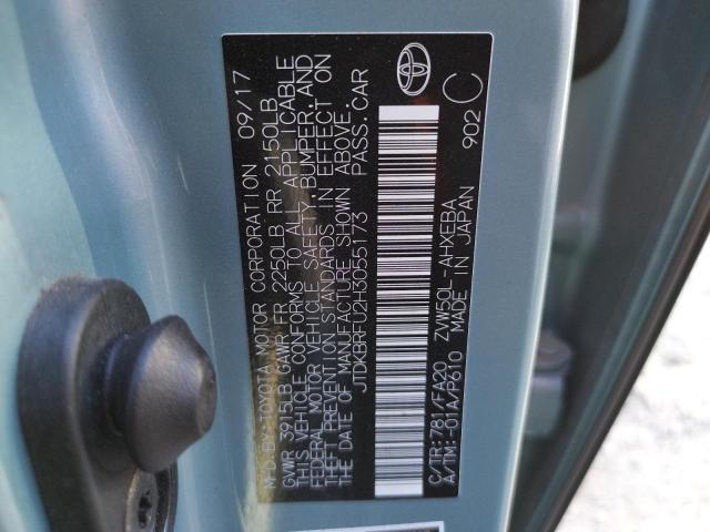 Photo 9 VIN: JTDKBRFU2H3055173 - TOYOTA PRIUS 