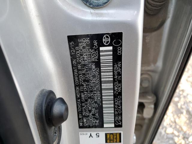 Photo 11 VIN: JTDKBRFU3G3502950 - TOYOTA PRIUS 