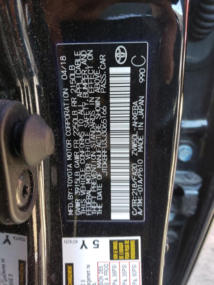 Photo 11 VIN: JTDKBRFU3J3065166 - TOYOTA PRIUS 