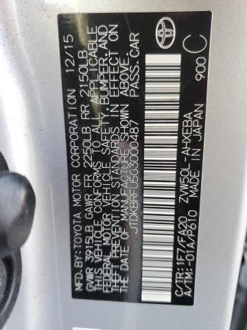 Photo 11 VIN: JTDKBRFU5G3000487 - TOYOTA PRIUS 